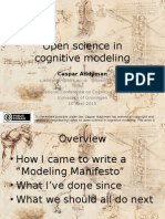 Open science in cognitive modeling