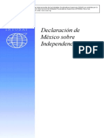Declaracíon del México