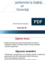 38-Maden Işyerlerinde Isg