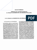 Steimberg El Pasaje A Los Medios de Los Géneros Populares