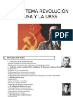 Guión Tema Revolución Rusa y La Urss