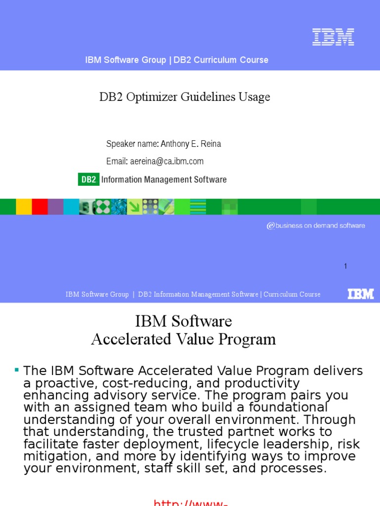 DB2 Optimizer Profile Guidelines | PDF | Ibm Db2 | Program Optimization