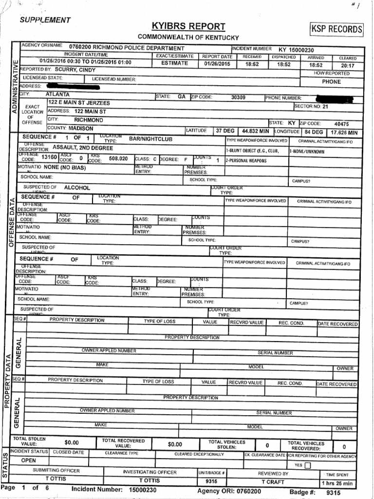Fight Investigation Documents | PDF