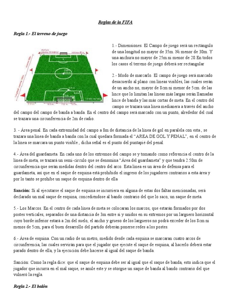 17 Reglas de La FIFA Reglas Deportes Prueba gratuita de 30 días
