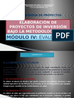 Ing de Proyectos - Evaluacion