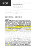 ejemplo de Contrato de Arrendamiento de Inmueble Para Vivinda Urbana ABC Prodein