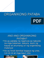 Organikong Pataba