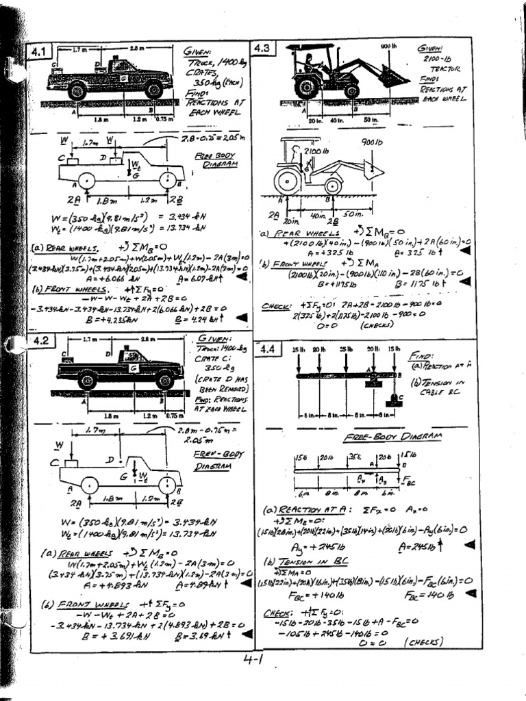 Chapter 4 Solutions Vector Mechanics | PDF | Mechanics | Physics
