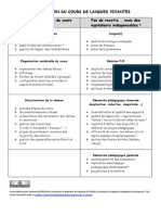 Fiche Observation Cours LV