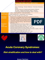 Acs Risk Stratification and Clinical Management