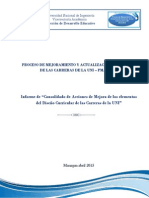 PMAC 2015: Acciones mejora diseño curricular UNI