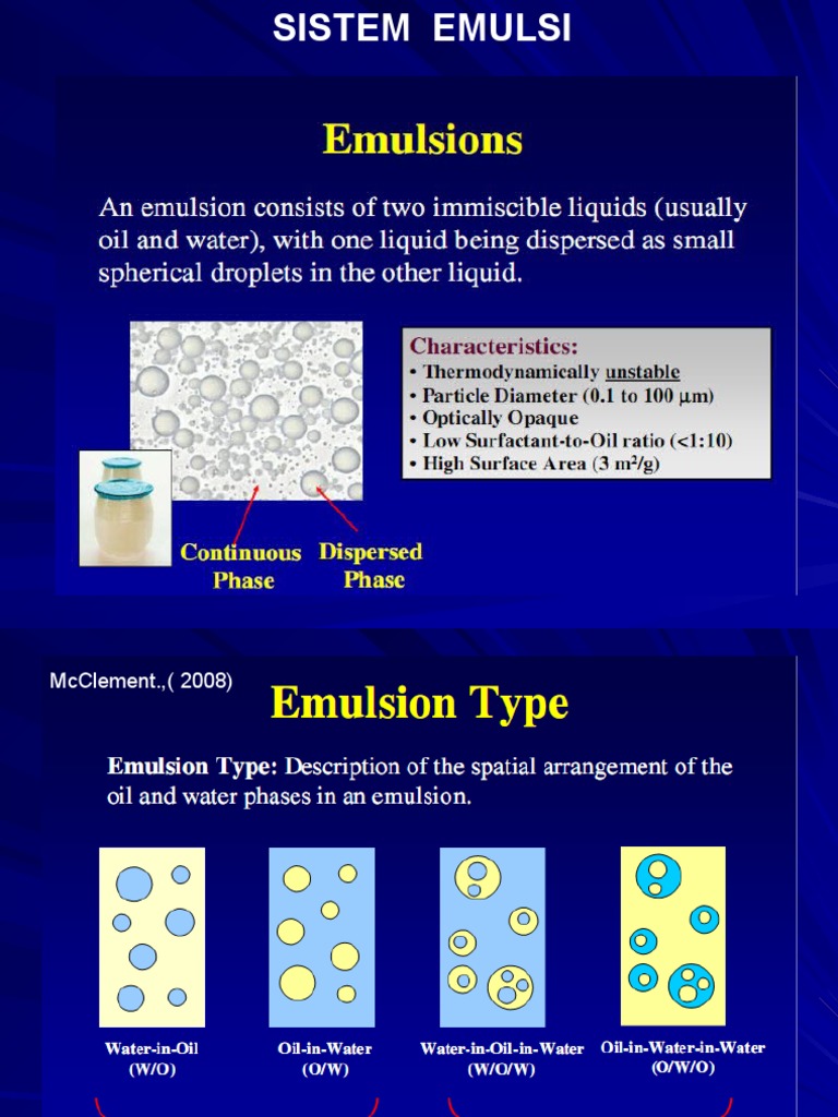 Emulsi | PDF | Teknologi & Rekayasa
