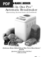 Download Black and decker  All in one  Breadmachine manual  by EG SN261889 doc pdf