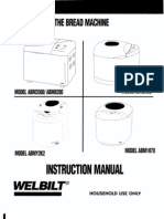 Complete Welbilt Bread Machine Manuals