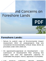Issues and Concerns on Foreshore