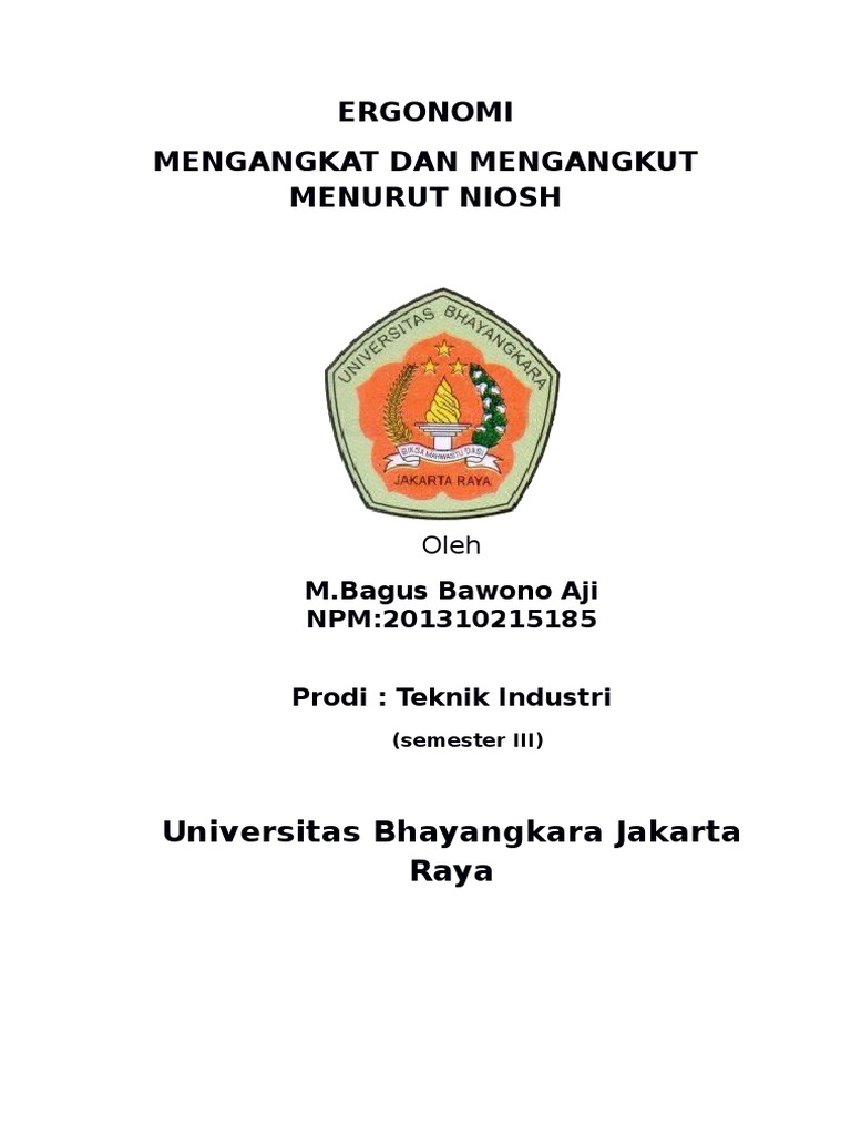 Manual Material Handling Niosh Pdf