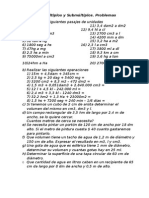 Ejercicios Con Multiplos y Submultiplos. Problemas