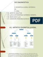 Hipótesis diagnósticas artropatías infantiles