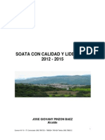 Soatá aprueba Plan de Desarrollo 2012-2015