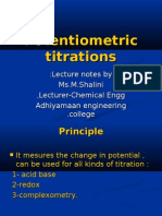 Potentiometric Titrations