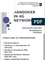 Hand Over in 4G/LTE Networks