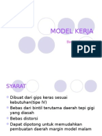 Model Kerja Kedokteran Gigi