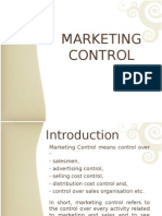 Marketing Control