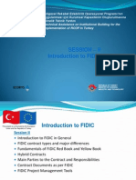 Introductory Presentation of the FIDIC Contract