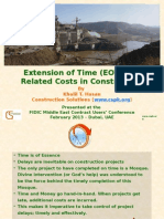 FIDIC Lecture - EOT & Related Costs in Construction