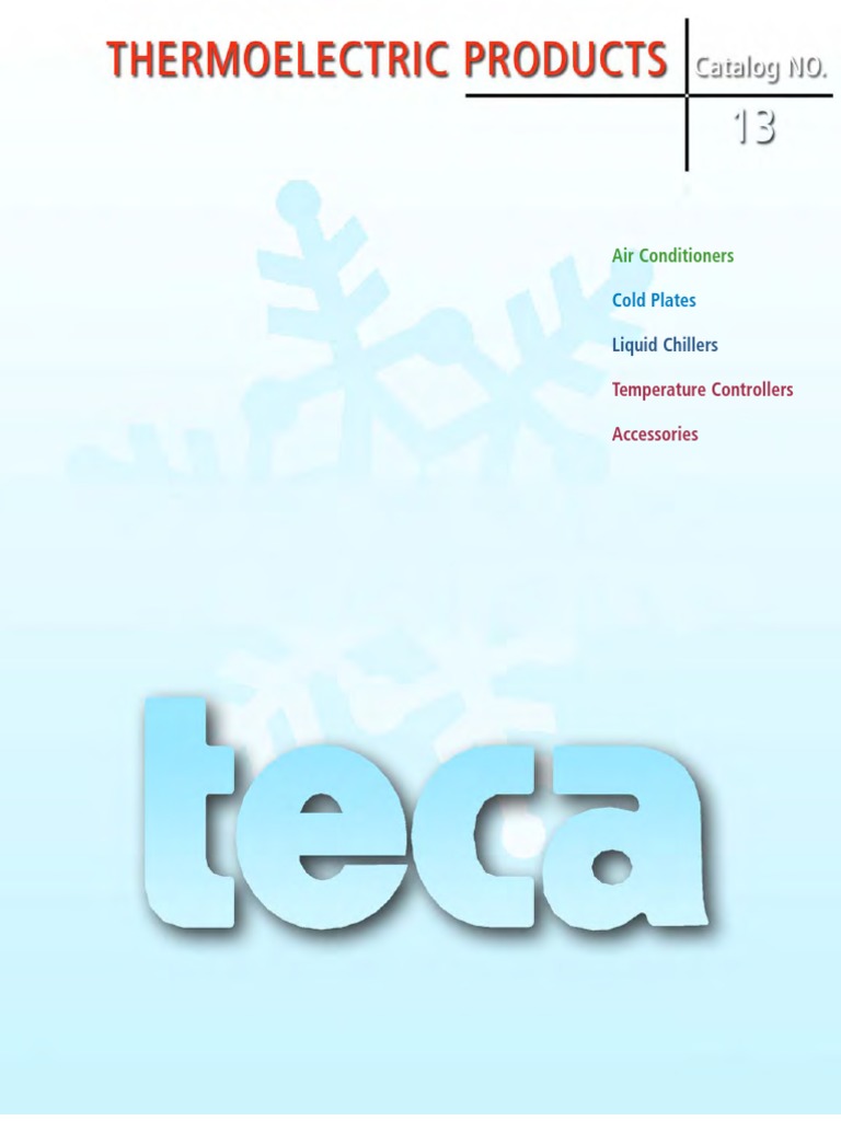 TECA Catalog Full (Thermoelectric Product Chiller), PDF