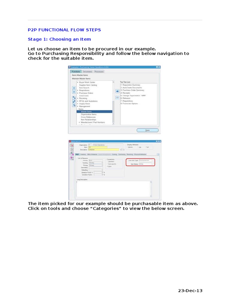 p2p Functional Flow Steps | PDF