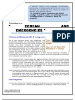 Course Detail of Ecosan and Emergencies