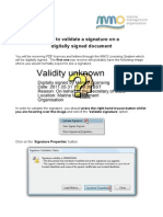 Validate digital signatures on PDF docs