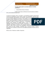 Possíveis Memórias Do Trabalho Na Escravidão E No Pós-Abolição em Alagoinhas