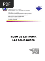 Modo de Extinguir Las Obligacions El Pago