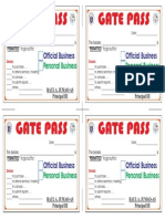 Employee Outgoing Gatepass Sample Format | PDF | Employee | Business