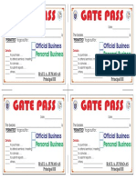 Gate Pass