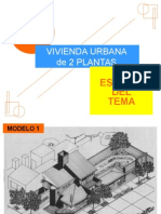 Estudio Del Tema Vivienda de dos plantas