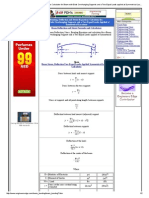 Bending, Deflection and Stress Equations Calculator for Beam With Ends Overhanging Supports and a Two Equal Loads Applied at Symmetrical Locations _ Engineers Edge _ Www.engineersedge