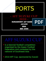 Sports: - Aff Suzuki Cup 2010