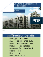 DSR Ultima in Sarjapur Road, Bangalore: Bookings Are Open Now. Hurry!! Call - +91-9019200002