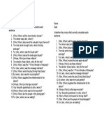Interrogative Pronouns Worksheets