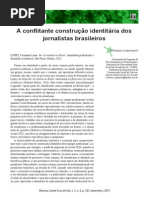 A Conflitante Construção Identitária Dos Josrnalistas