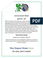 Environment Week Poster For Weebly