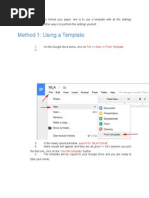 Method 1: Using A Template:: File New From Template