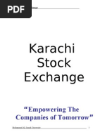 Download Report FI Karachi Stock Exchange by helperforeu SN26195553 doc pdf