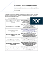 Evidence For Learning Outcomes