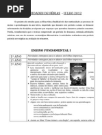 Atividades de Ferias 2012