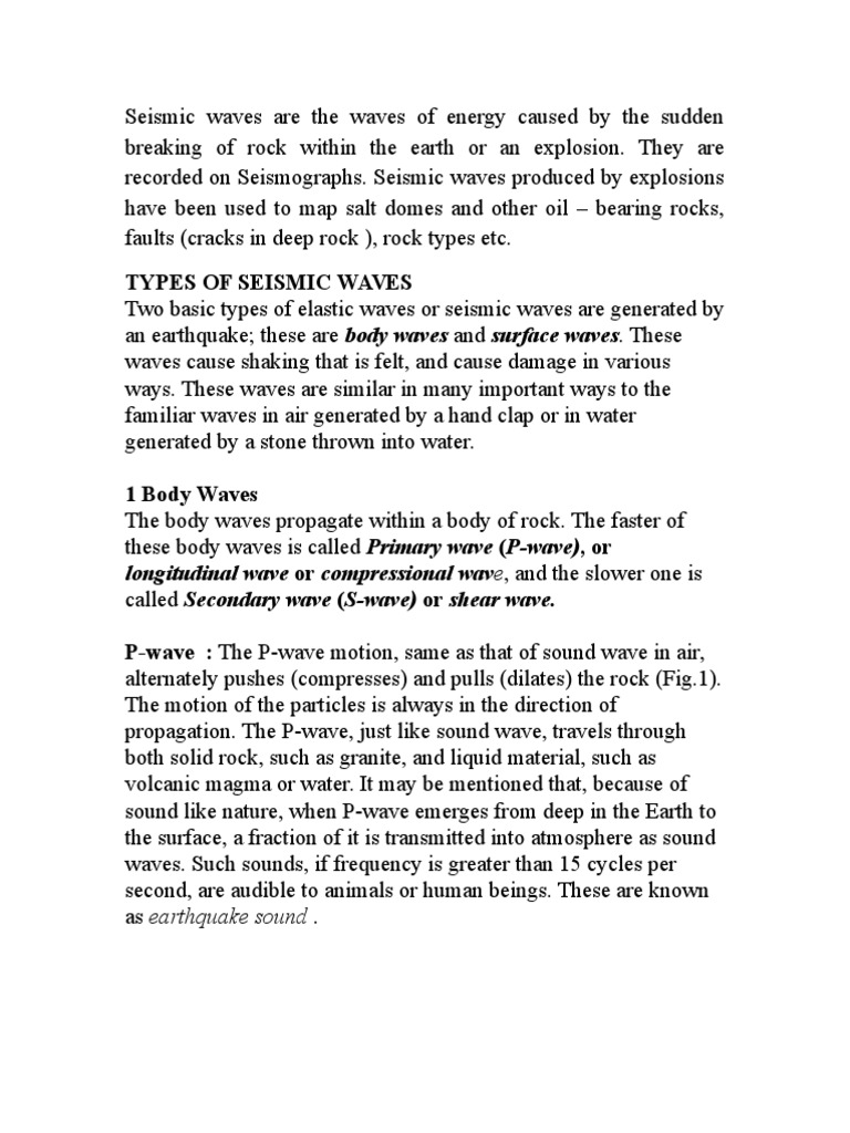 Seismic Waves Analysis | PDF | Seismology | Waves