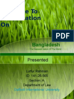 Presentation About Bangladesh